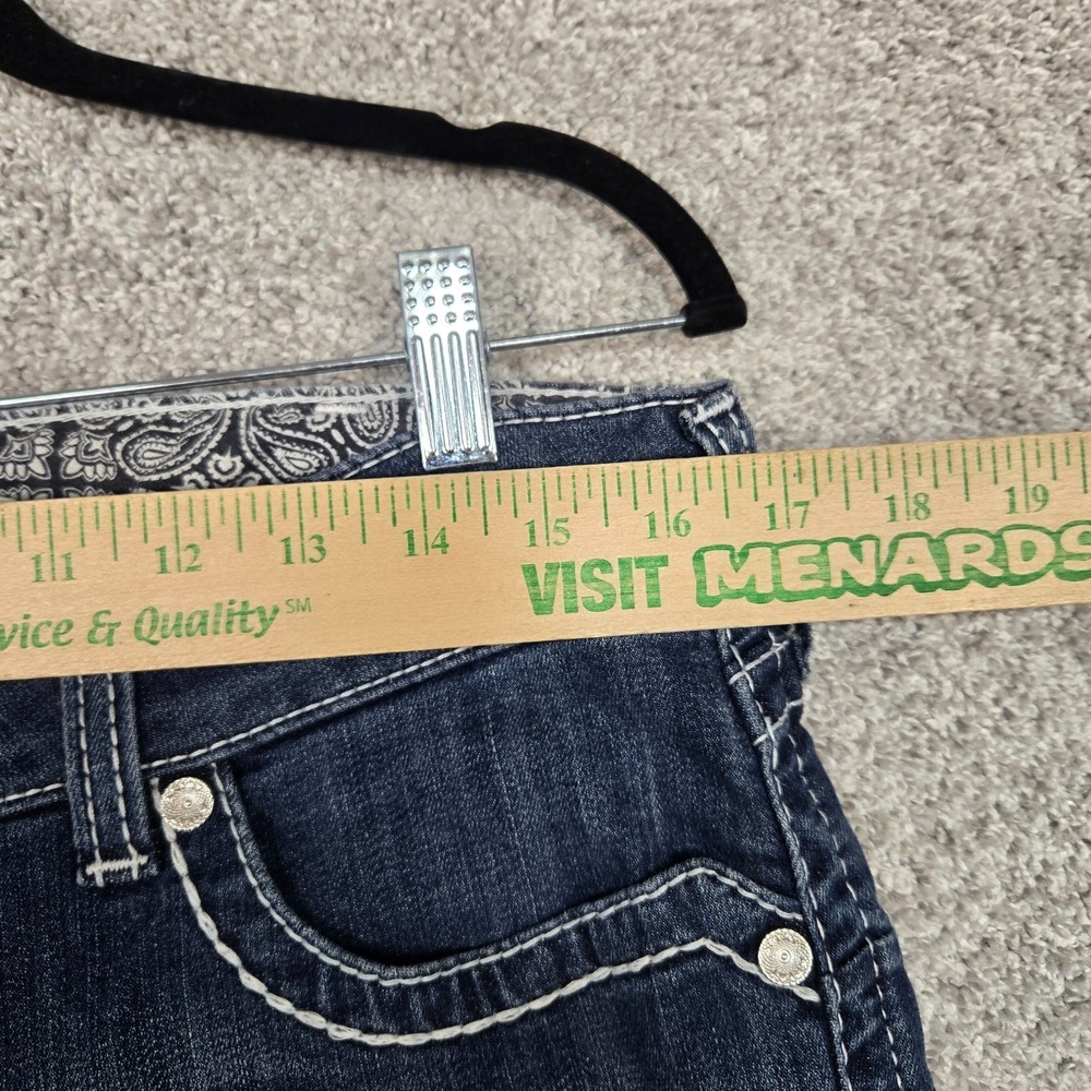 Ariat REAL Denim Jeans Women's 32S (fits 33x30) mid rise straight stretch - Picture 5 of 13